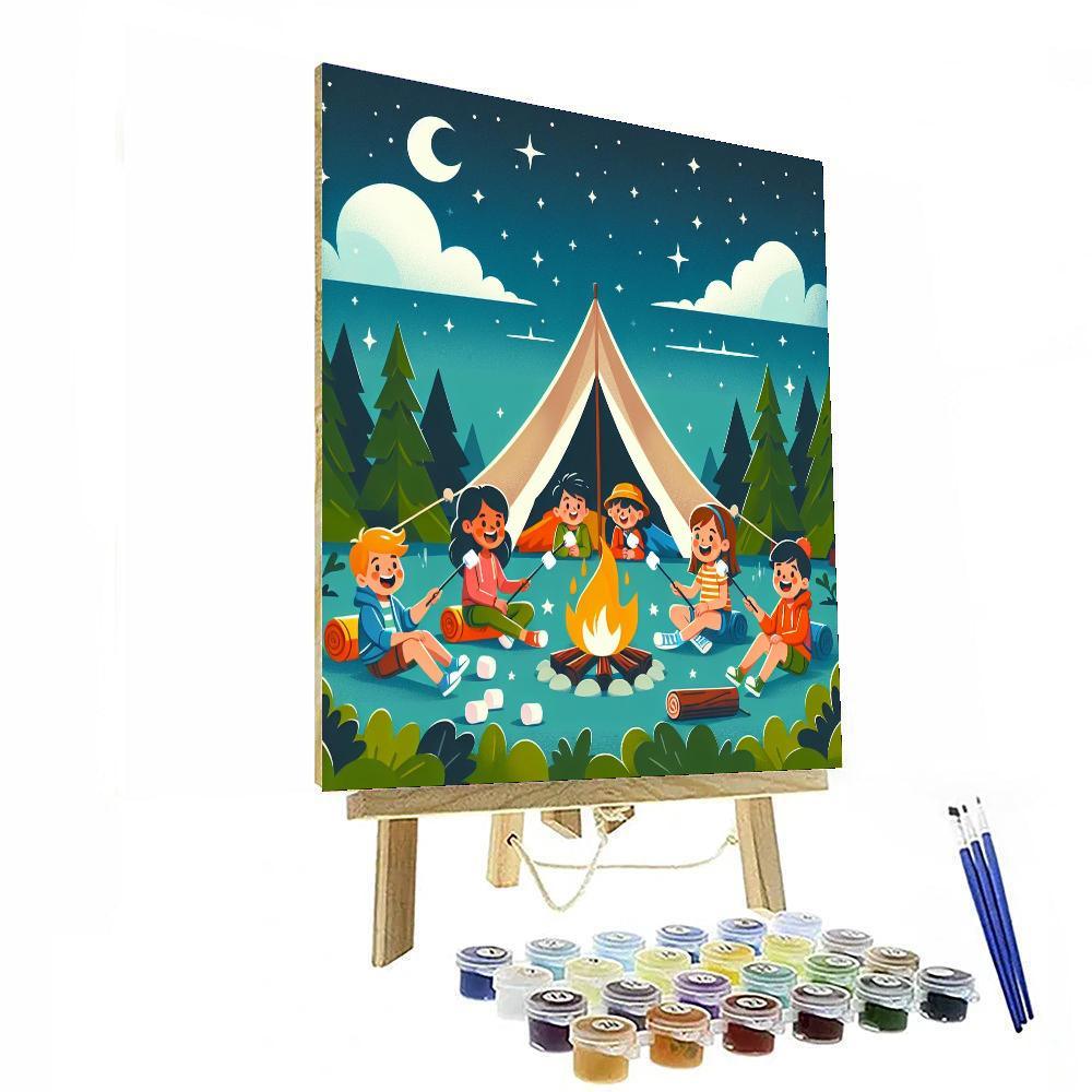 Colorful Camping Adventure Paint By Numbers Kits