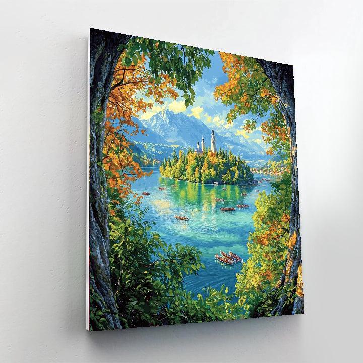 Bled Island - Lake Bled Number Painting