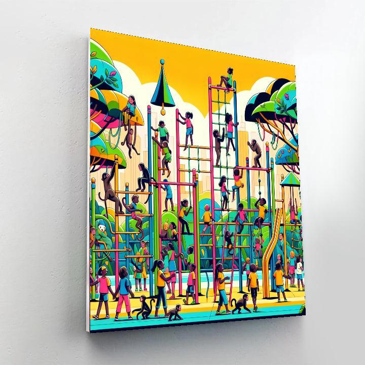 Jungle Gym Safari Painting Number Kit