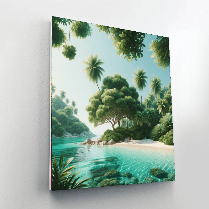 Tropical Oasis Haven Paint By Numbers