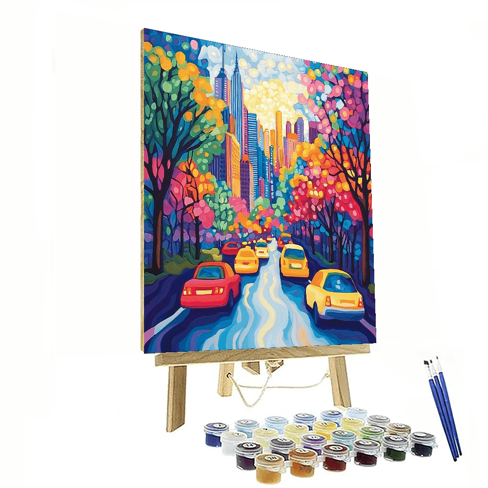 O'Keeffe Inspired Dynamic Cityscapes  Painting By Numbers Kit