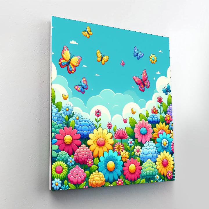 Rainbow Garden Celebration Paint By Color