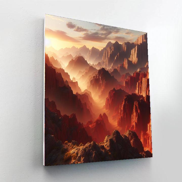 Dramatic Canyon Splendor Paint By Numbers