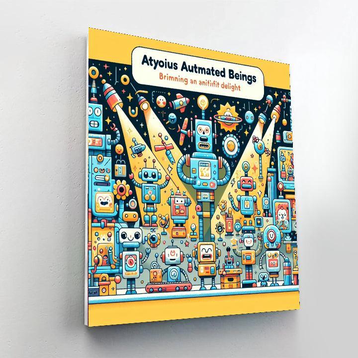 Adventurous Robot World Paint By Numbers Kits