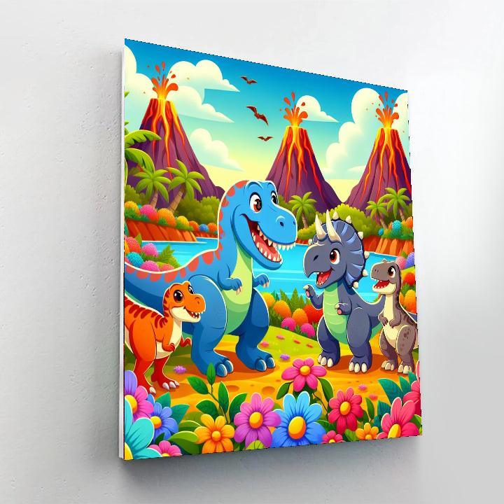 Daring Dinosaur Discovery Paint By Color