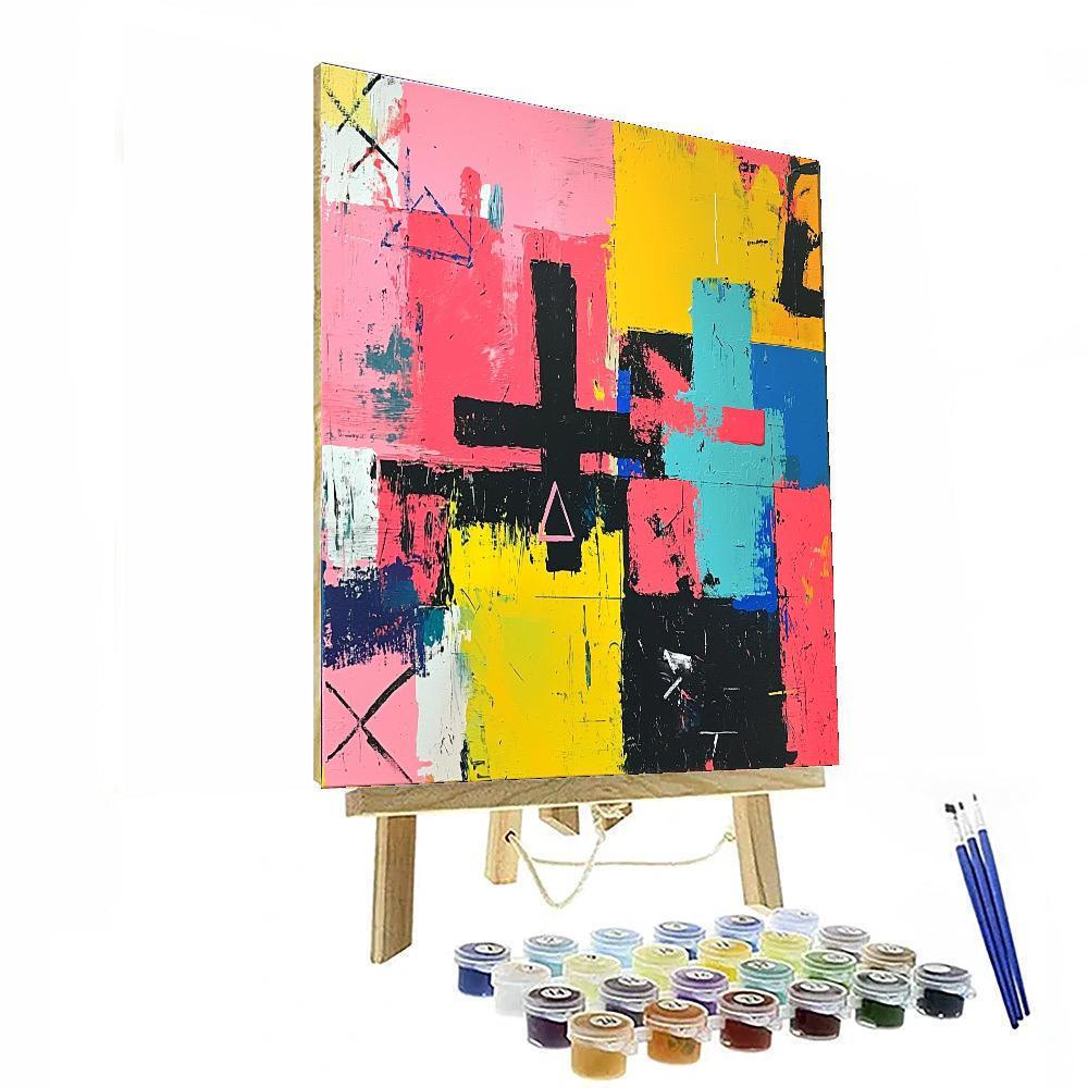 Jean-Michel Basquiat Inspired Voices Of The Abstract  Paint By Color