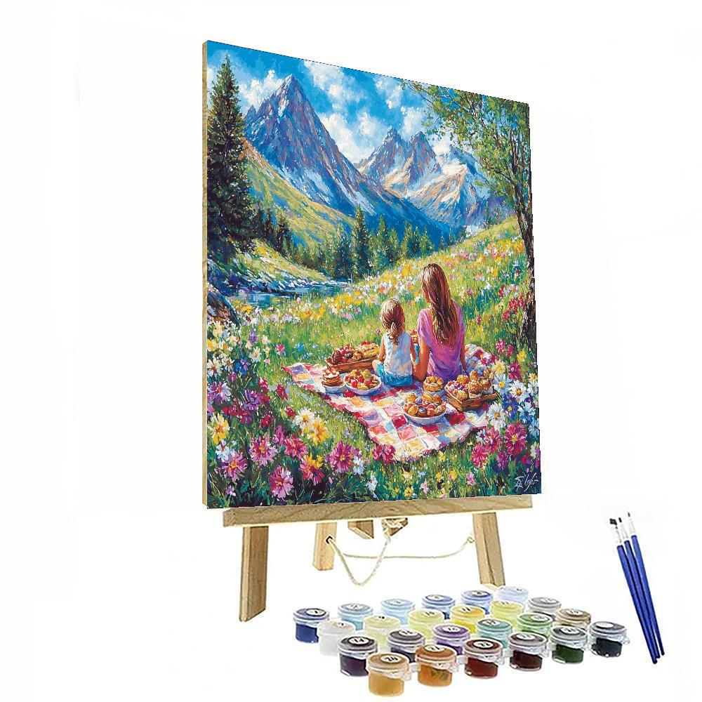 Spring Picnic Delight Numbered Painting Kits