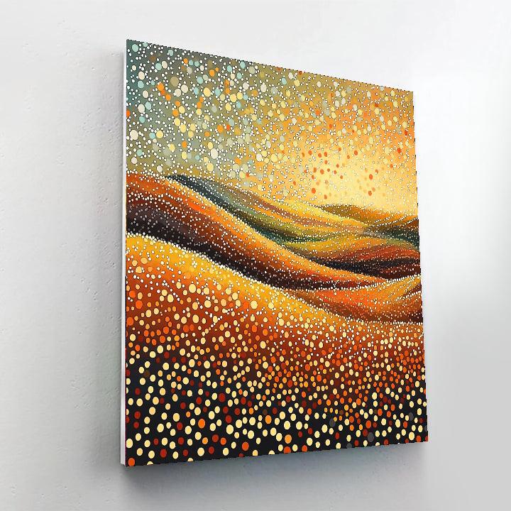 Georges Seurat Inspired Luminous Autumn Meadow  Paint By Number