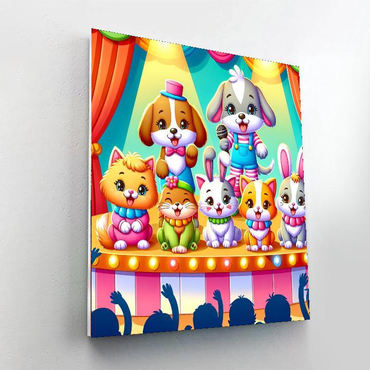 Charming Pet Show Paint By Numbers Kits