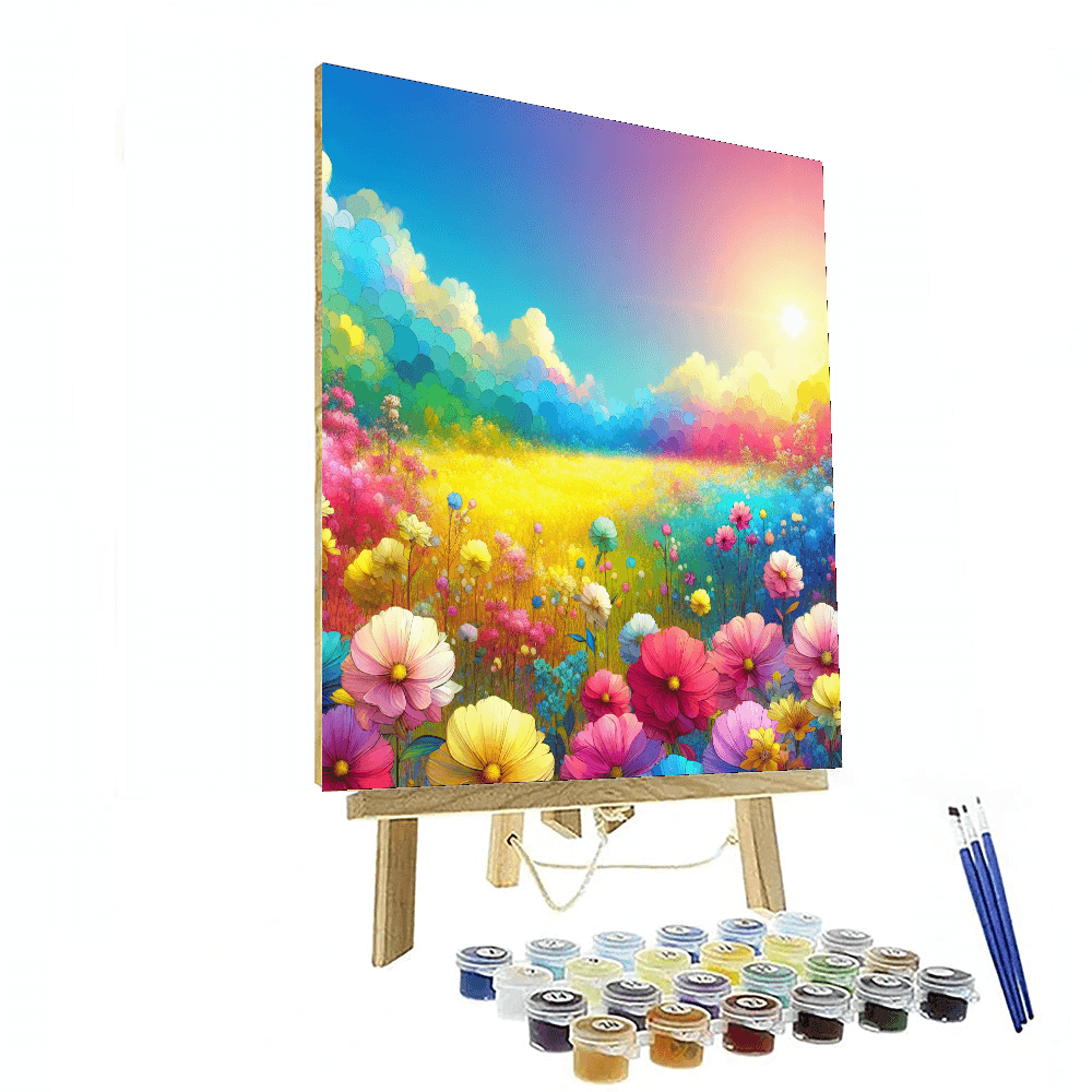 Dazzling Spring Blooms Painting By Numbers Kit