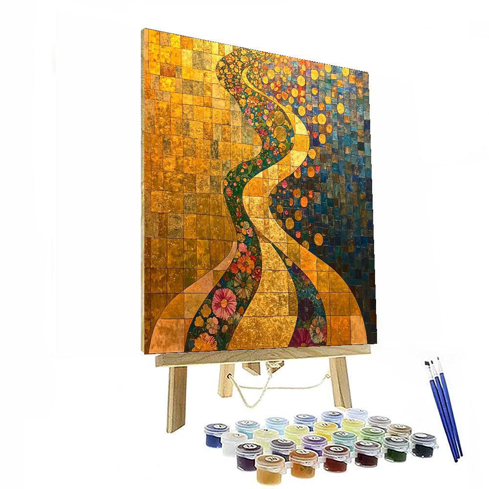 Gustav Klimt Inspired Organic Reverie  Paint By Numbers Kits