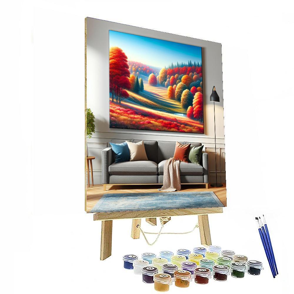 Serene Autumn Landscape DIY Paint By Numbers