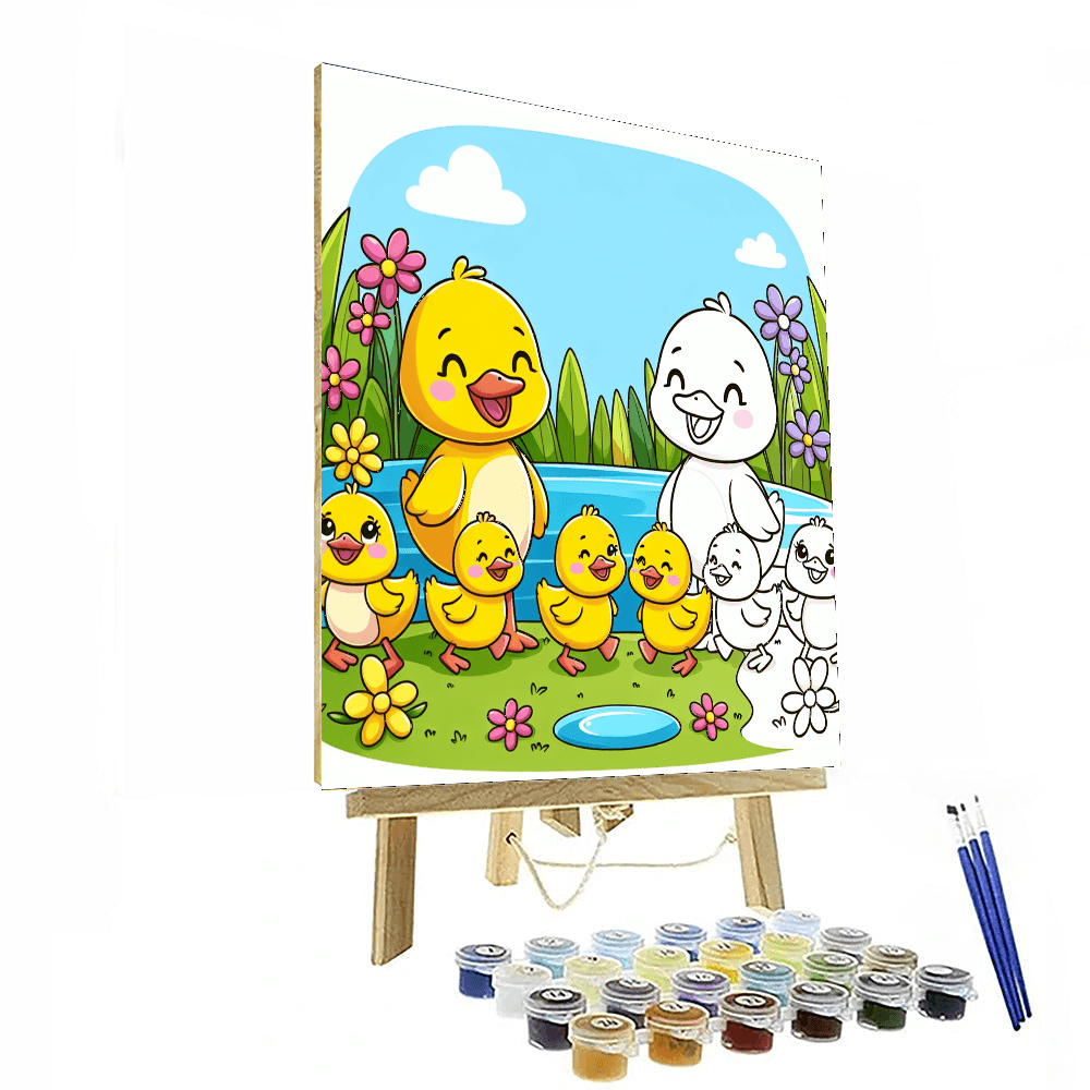 Playful Ducklings Paint By Numbers Kits