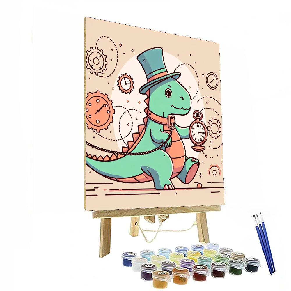 Dino Time Traveler Painting By Numbers Kit