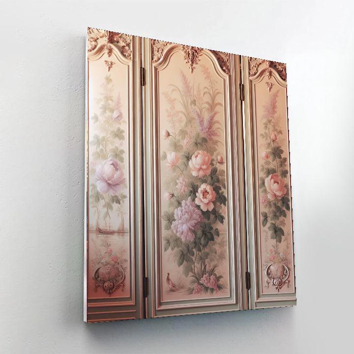 Floral Serenity Screen Divider Painting Number Kit