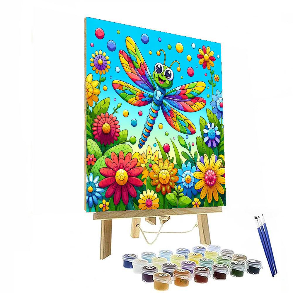 Excited Dragonfly Paint By Numbers Kits