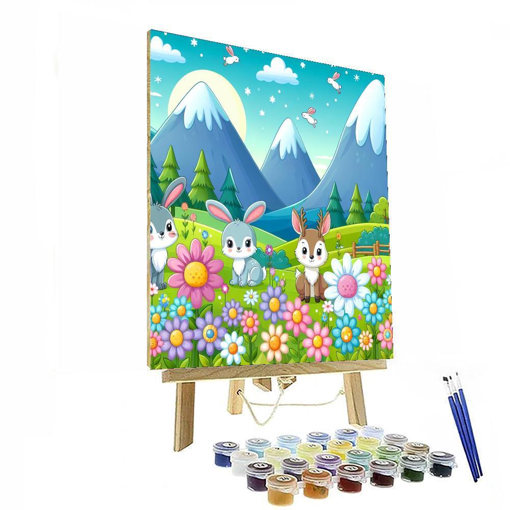 Majestic Mountain Meadow Paint By Number