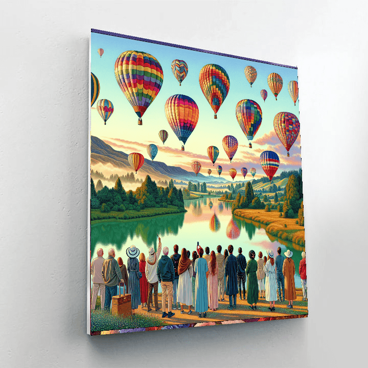 Balloon Fiesta - New Zealand Number Painting