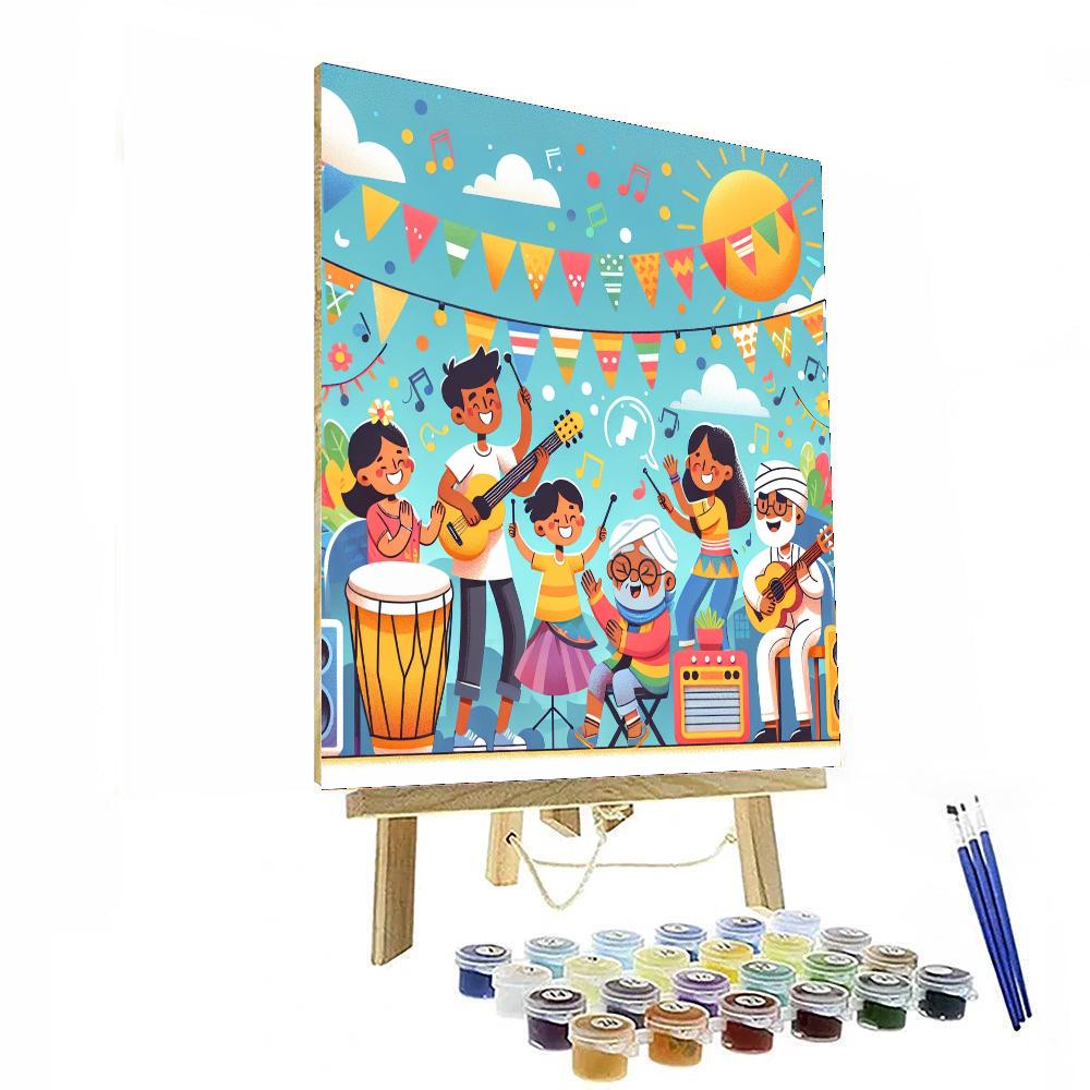 Creative Music Festival Paint By Color