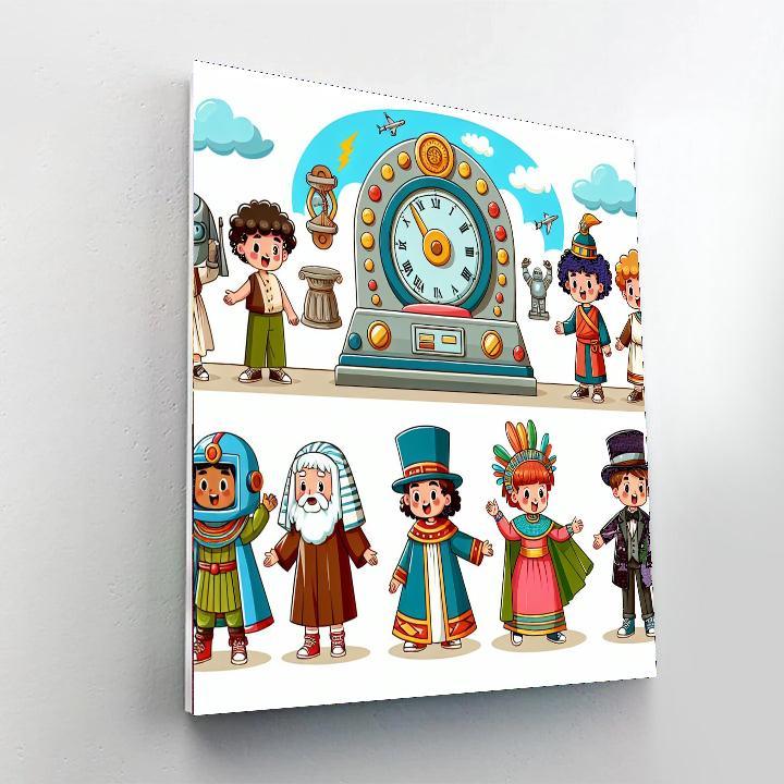 Time Travelers Club Numbered Painting Kits