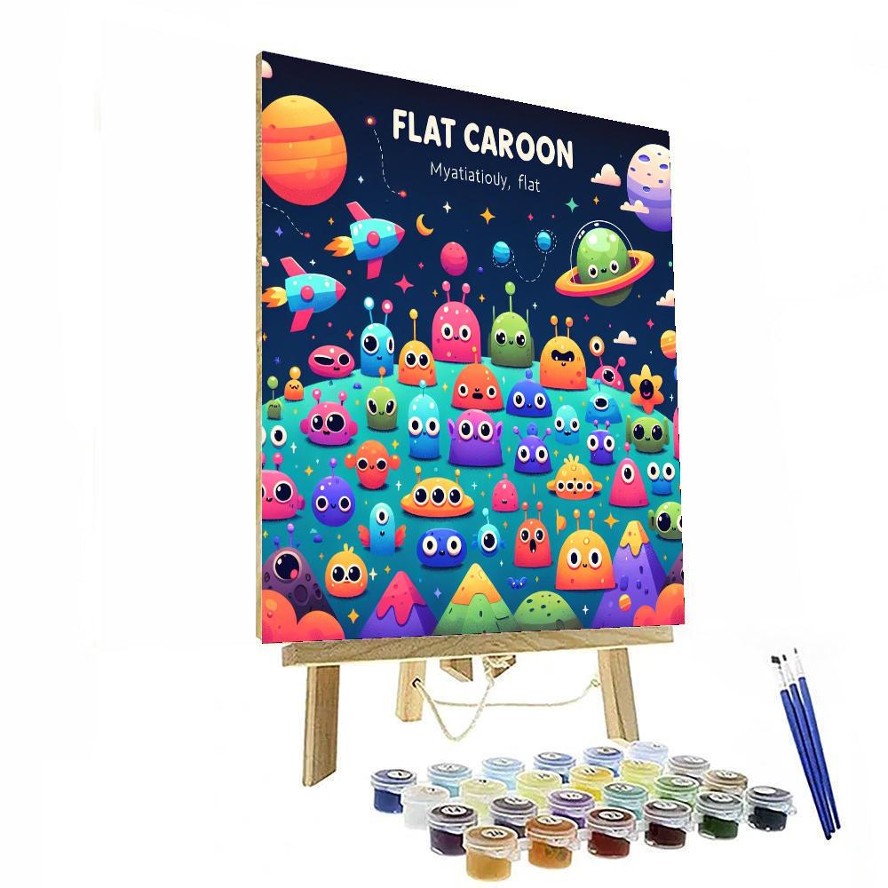 Space Alien Expedition Painting Number Kit