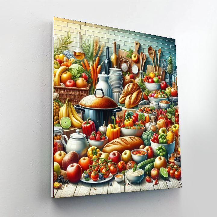 Culinary Delights Gourmet Paint By Number