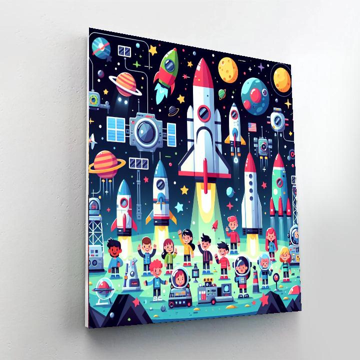 Space Command Mission Paint By Number