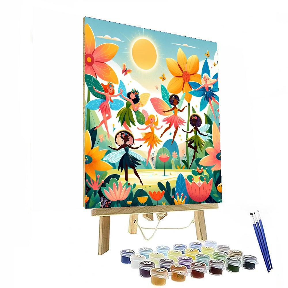Flower Fairy Frolic Numbered Painting Kits