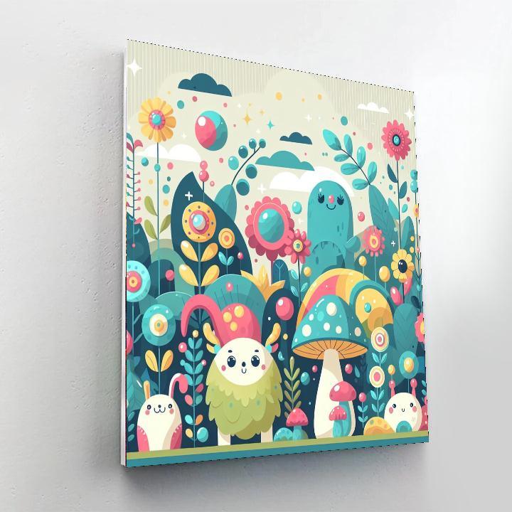 Magical Garden Gathering Paint By Numbers Art