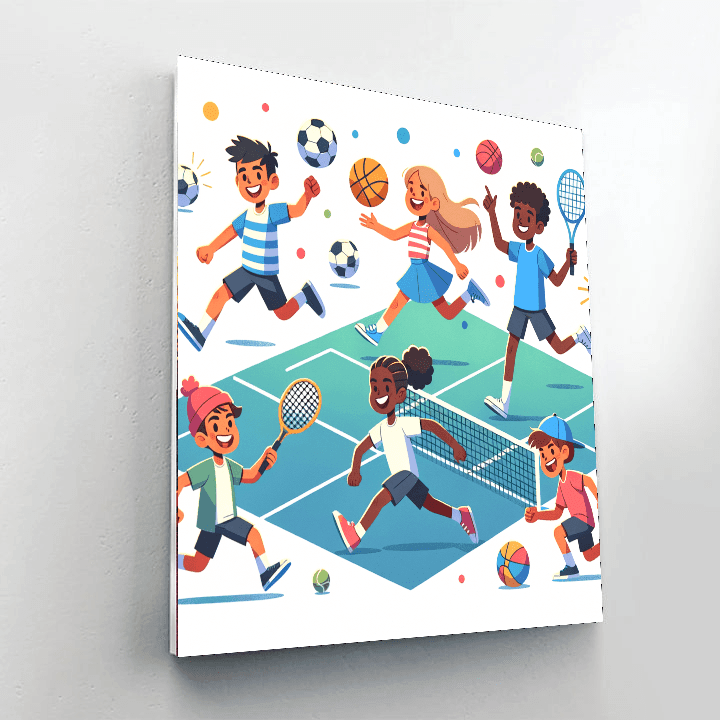 Sports Extravaganza DIY Paint By Numbers