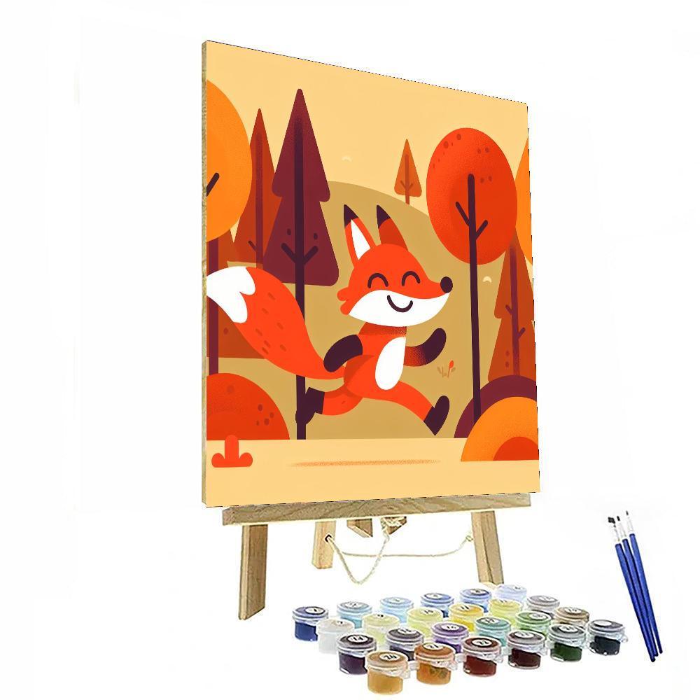 Forest Fox Frenzy Paint By Color
