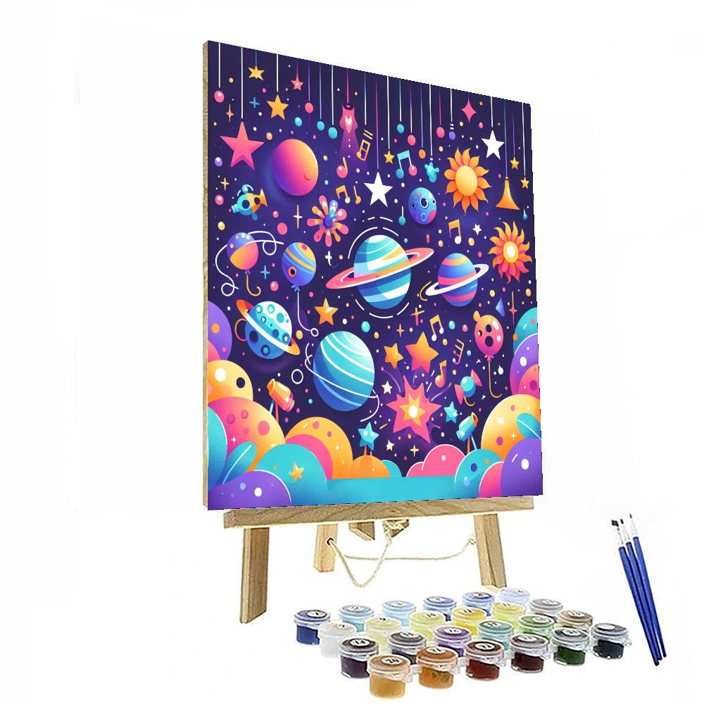Galactic Festival Of Stars Paint By Numbers