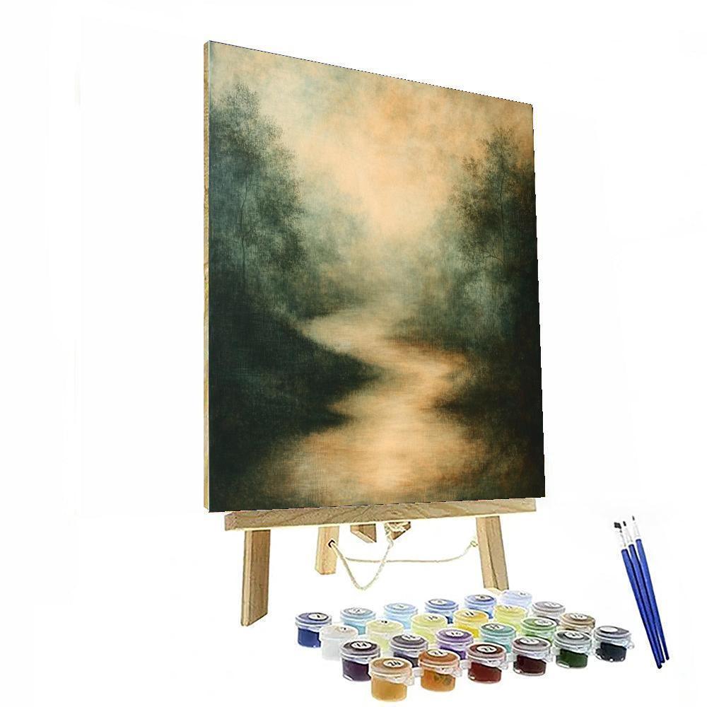 Nandalal Bose Inspired Serenade Of Shadows  Painting Number Kit