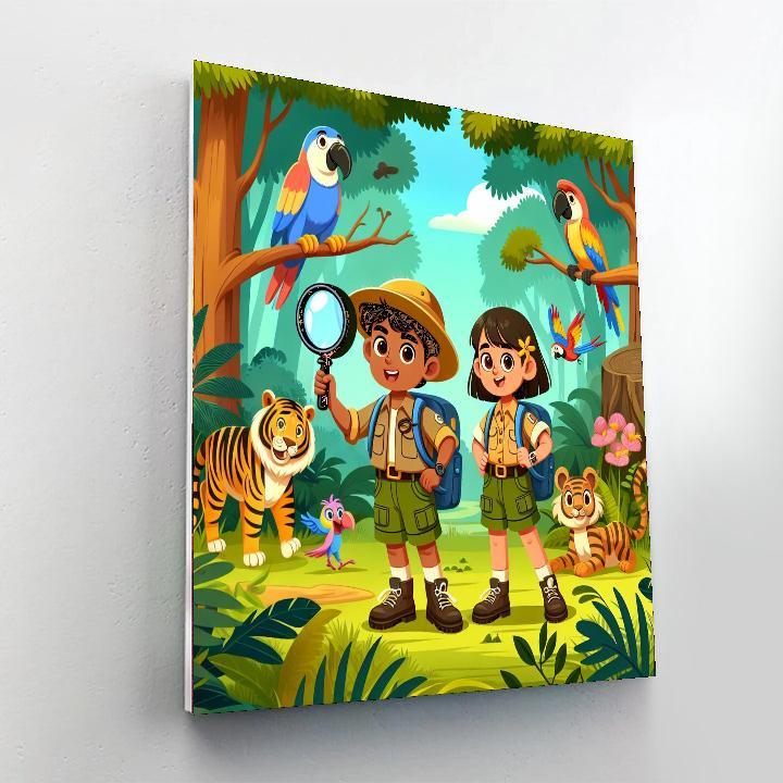 Jungle Wildlife Journey Numbered Painting Kits
