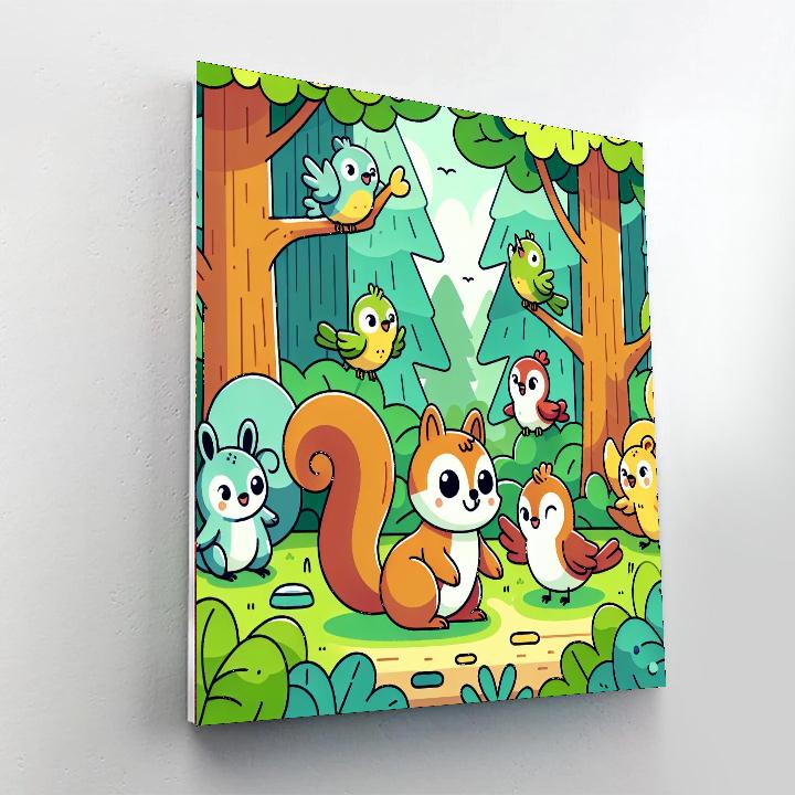 Whimsical Woodland Walk Numbered Painting Kits