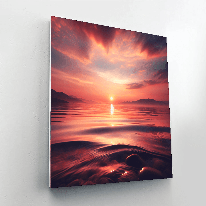 Sunset Horizon Glow DIY Paint By Numbers