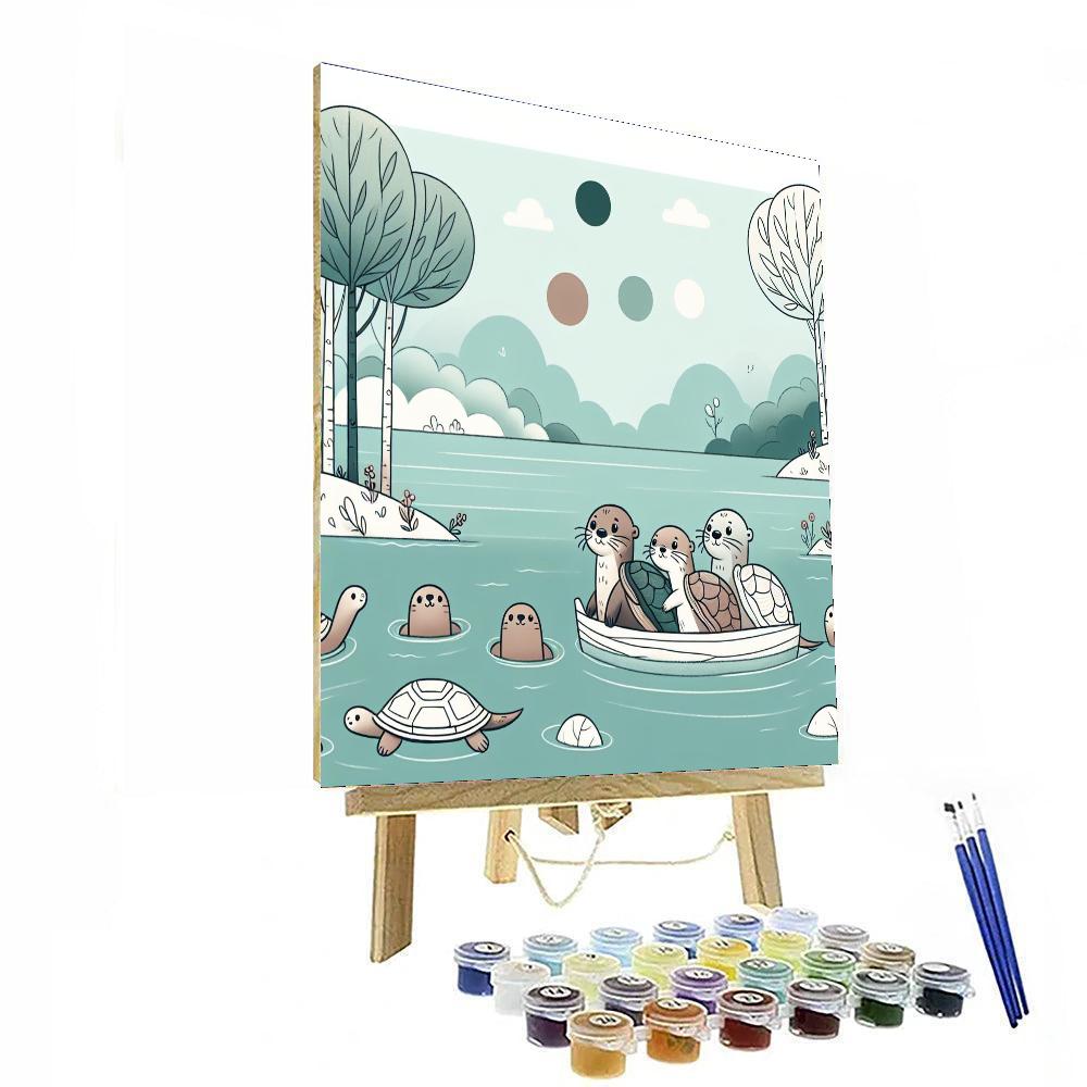 Lazy River Retreat Painting By Numbers Kit