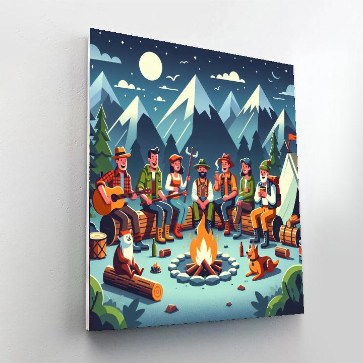 Secret Mountain Hideaway Number Painting