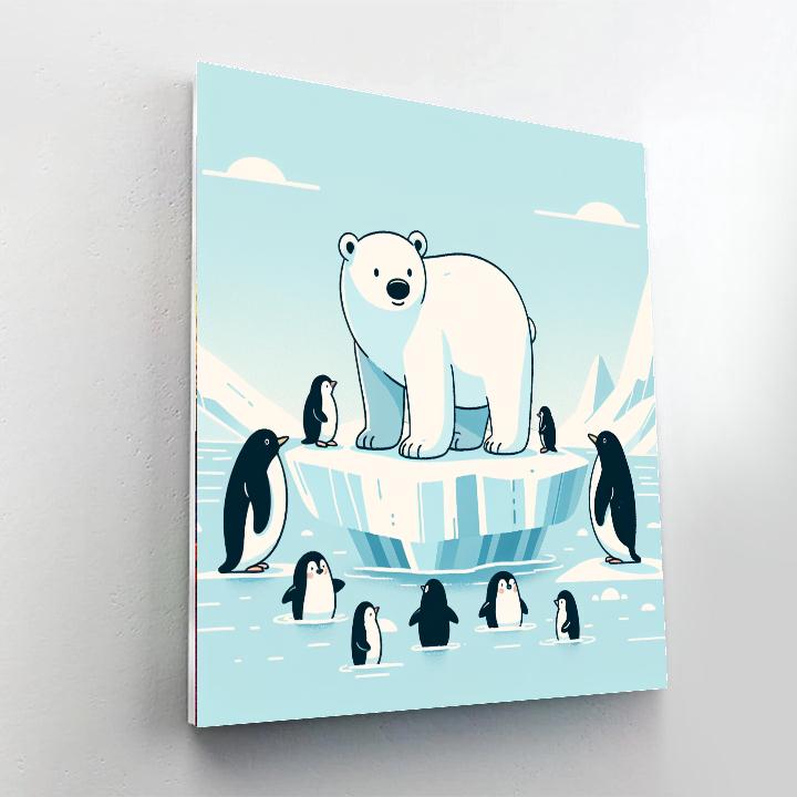 Arctic Adventure: Polar Quest DIY Paint By Numbers
