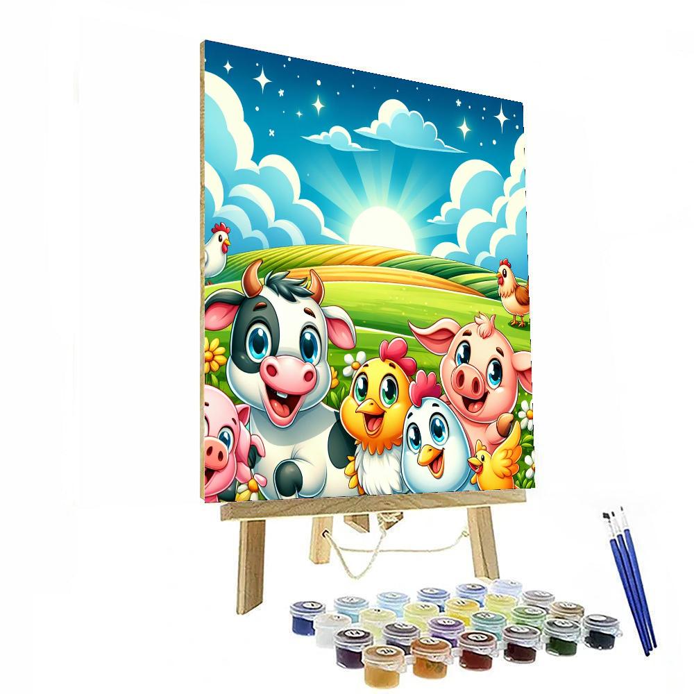 Animal Farm Adventures Paint By Numbers Art
