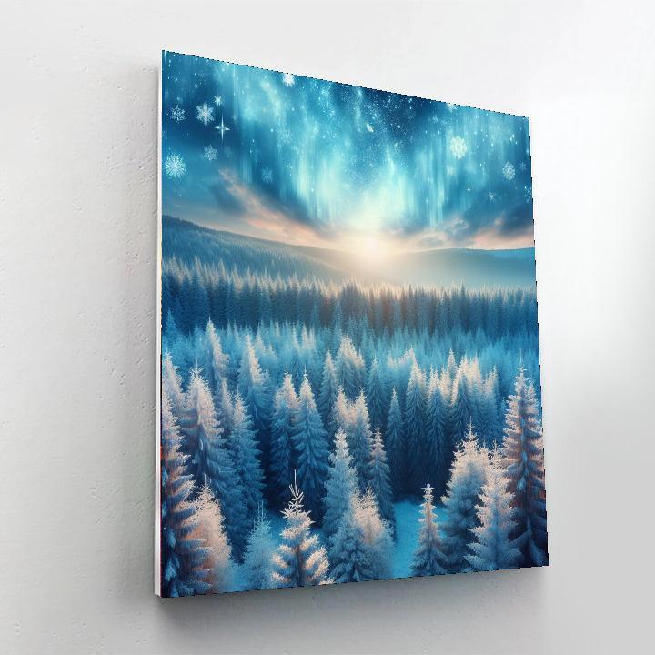 Winter Woodland Enchantment Numbered Painting Kits
