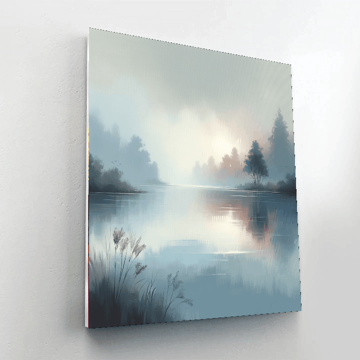 Misty Morning Lake Paint By Numbers