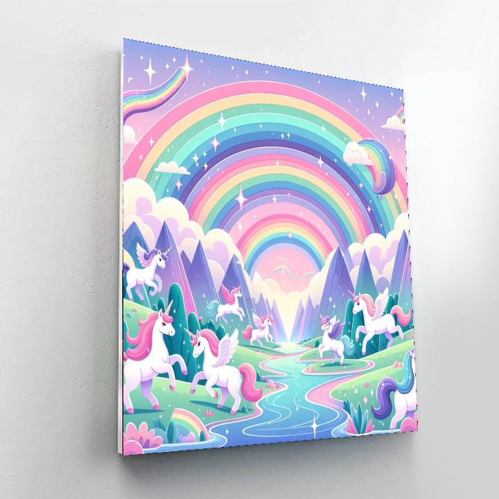 Magic Of The Unicorn Realm Painting Number Kit