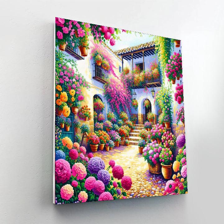 Fiesta De Los Patios - Córdoba, Spain Paint By Color