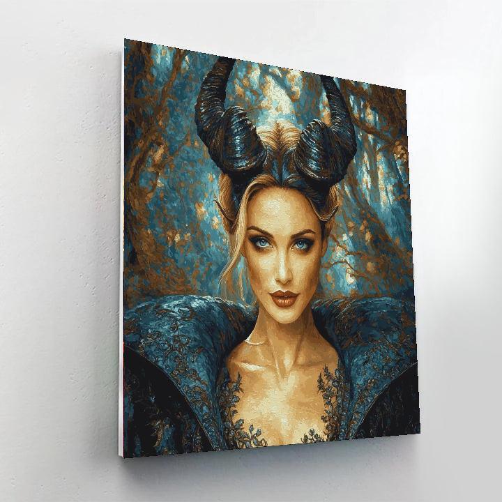 Angelina Jolie: The Guardian Of Humanity As Maleficent Numbered Painting Kits