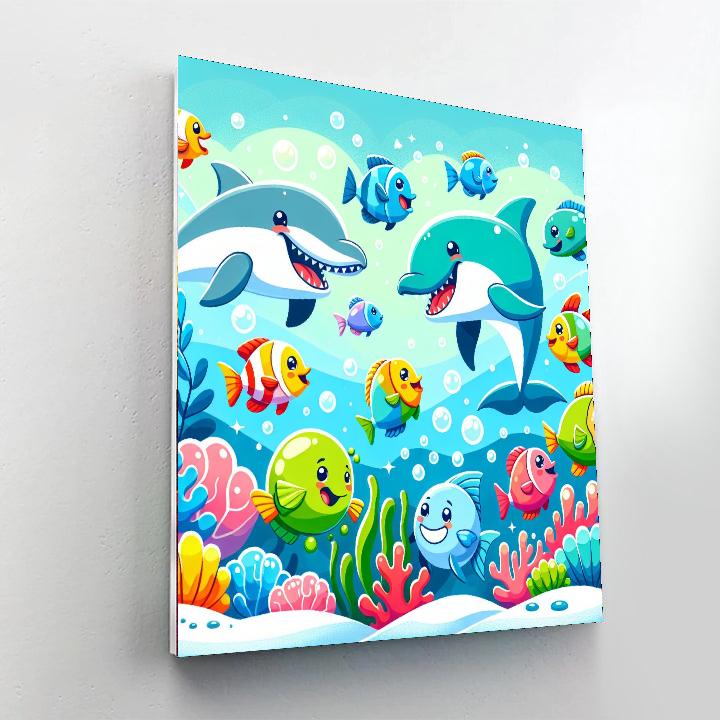Cheery Ocean Friends Paint By Numbers