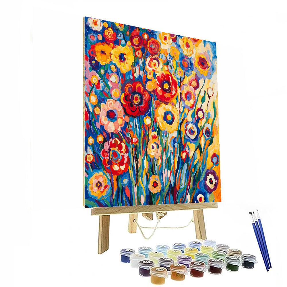 Wassily Kandinsky Inspired Joyful Abstract Blooms  Paint By Numbers Kits