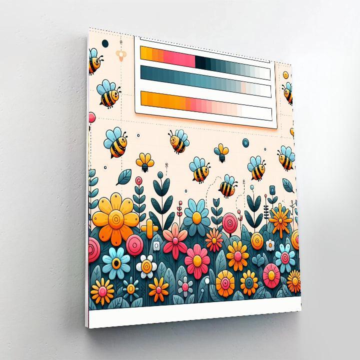Busy Bee Bungalow Painting By Numbers Kit