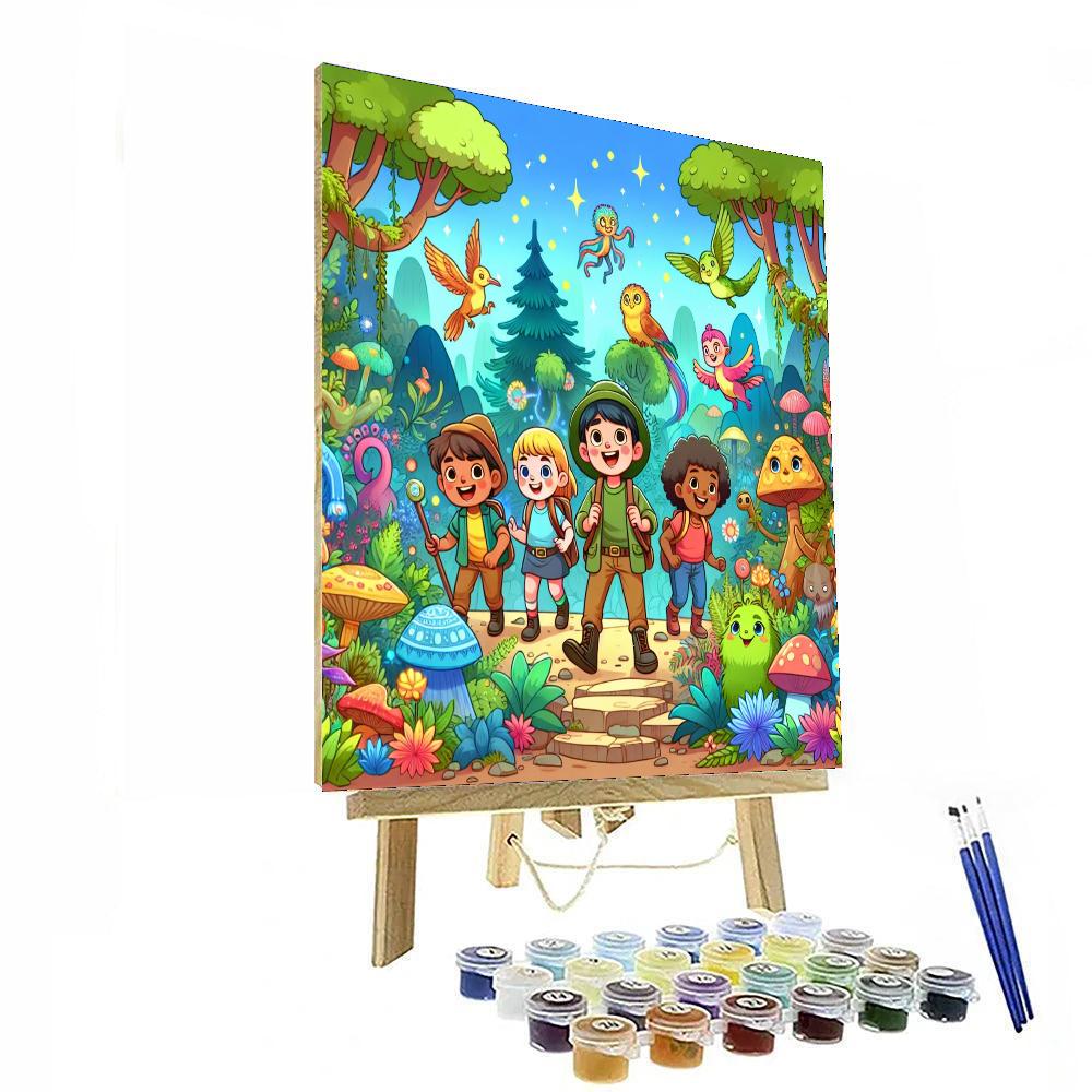 Adventurers In The Enchanted Forest DIY Paint By Numbers