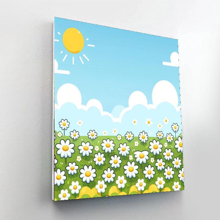 Dainty Daisies Paint By Numbers Art